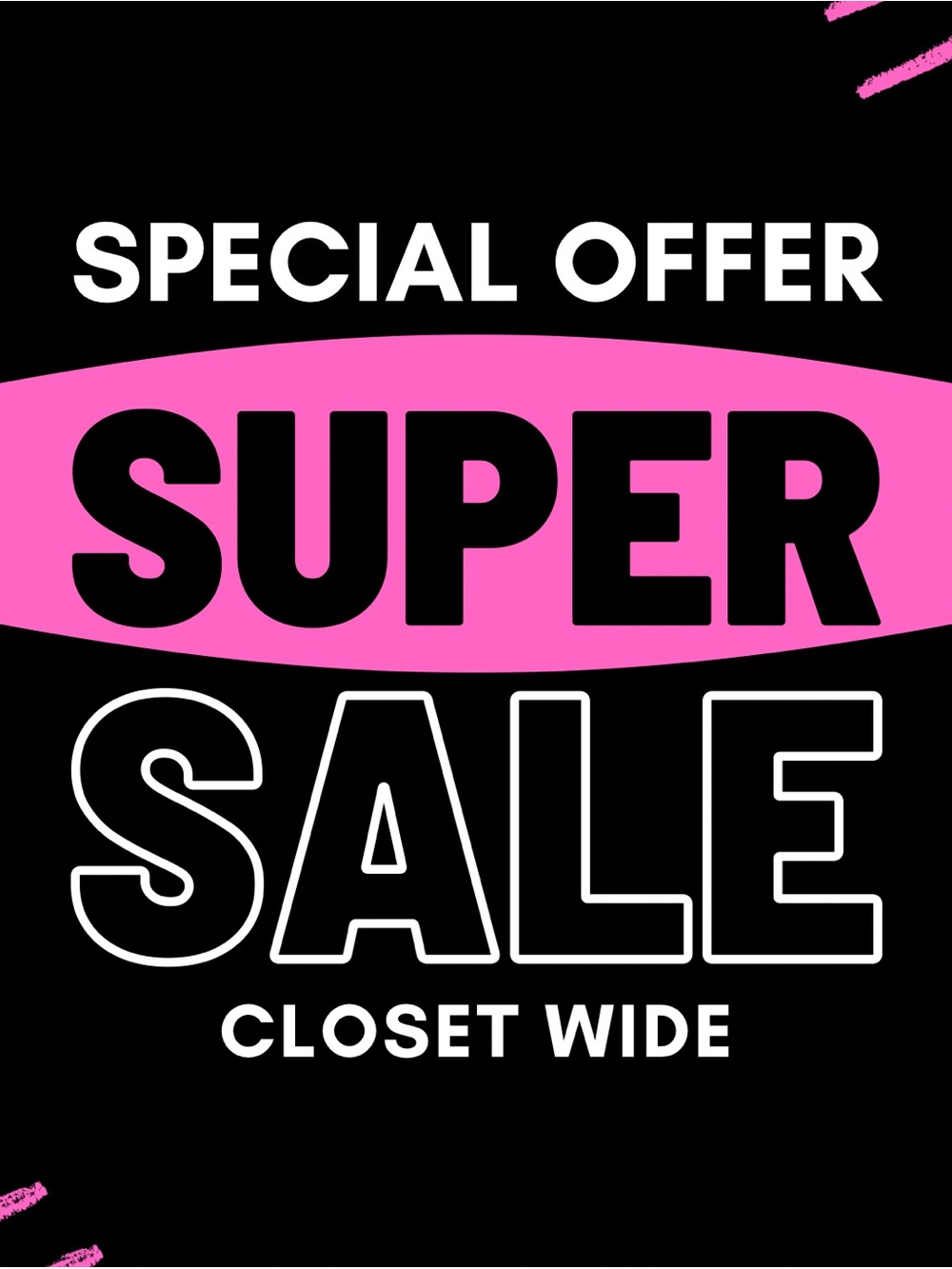 Closet Wide Sale!!!!!